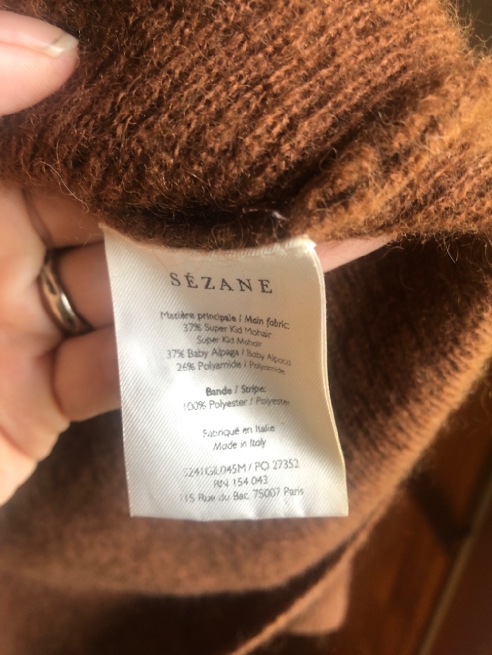 Sezane Barry Cardigan Sweater - Picture 3 of 5